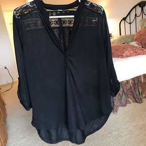 Crochet lace stylish top